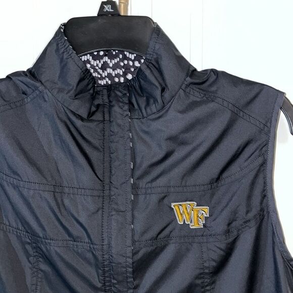 Peter Millar E4 Crown Wake Forest Demon Deacons Reversible Wind Vest Jacket S - Picture 1 of 10